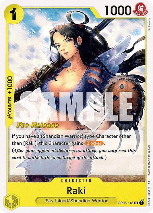 Raki [OP06-113] OP06 Wings of the Captain - Pre-release Pack