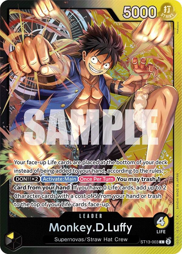 Monkey.D.Luffy [ST13-003] Ultra Deck ST13 - The Three Brothers