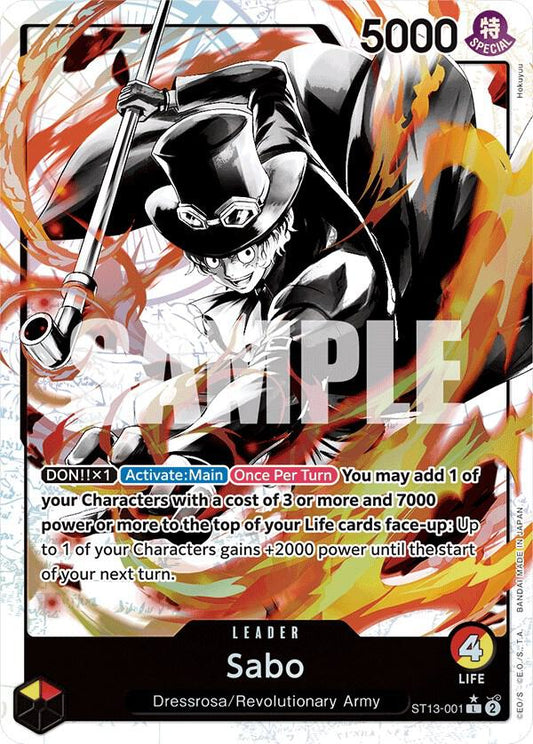 Sabo (Parallel Alternate Art) [ST13-001] Ultra Deck ST13 - The Three Brothers