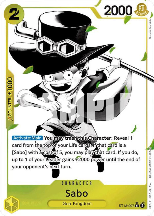 Sabo (Parallel Alternate Art) [ST13-007] Ultra Deck ST13 - The Three Brothers