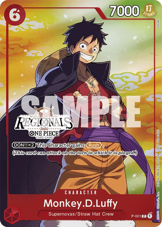 Monkey.D.Luffy [P-001] Online Regional 2024 Vol. 2 Participation Pack