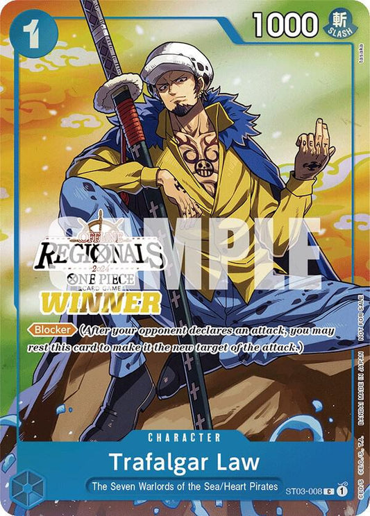Trafalgar Law [ST03-008] Offline Regional 2024 Vol. 2 Winner Pack