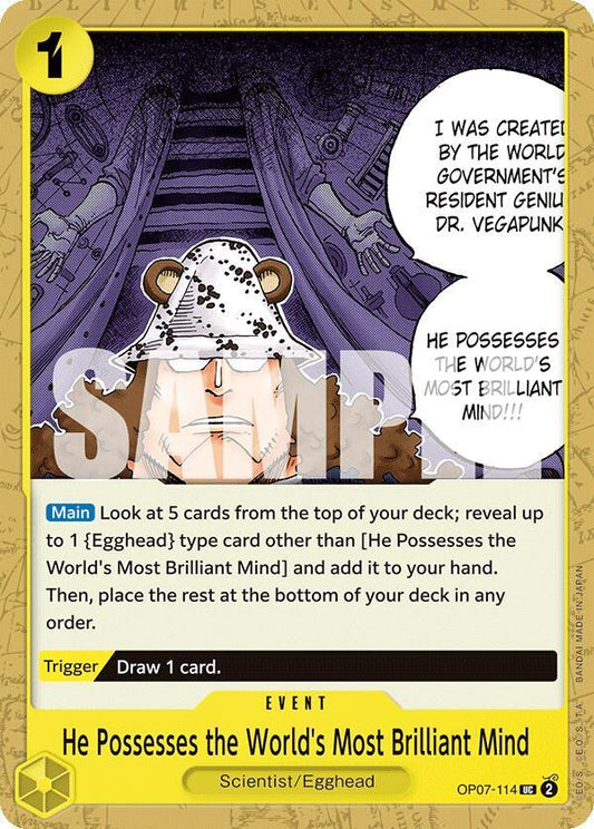 He Possesses the World's Most Brilliant Mind [OP07-114] OP07 - 500 Years in the Future