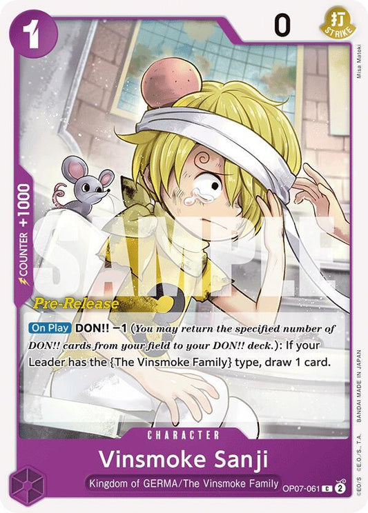 Vinsmoke Sanji [OP07-061] OP07 500 Years in the Future - Pre-release Pack