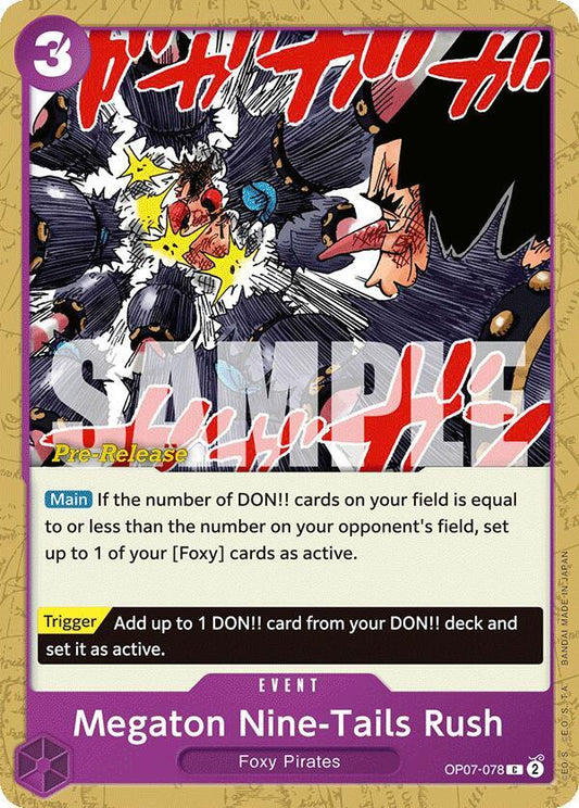 Megaton Nine-Tails Rush [OP07-078] OP07 500 Years in the Future - Pre-release Pack