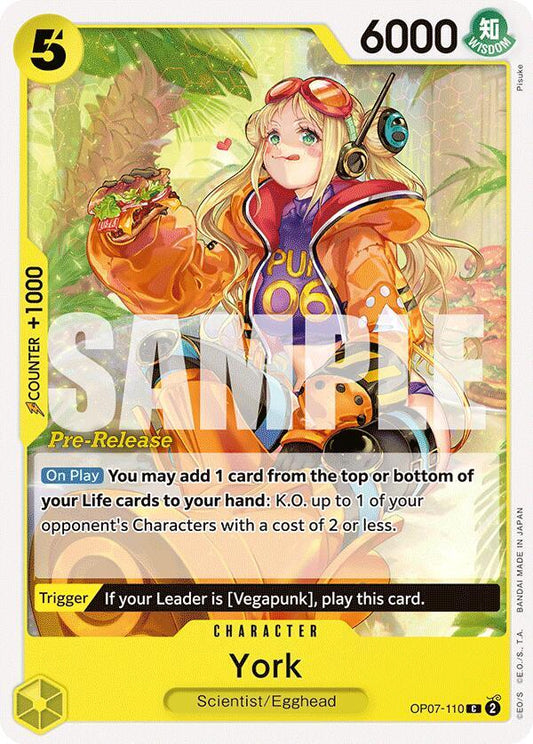 York [OP07-110] OP07 500 Years in the Future - Pre-release Pack