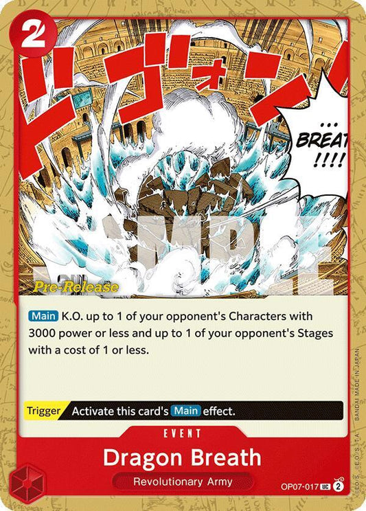 Dragon Breath [OP07-017] OP07 500 Years in the Future - Pre-release Pack