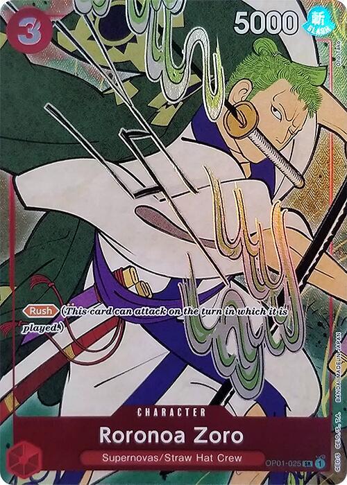 Roronoa Zoro [OP01-025] Premium Card Collection - 1st Anniversary
