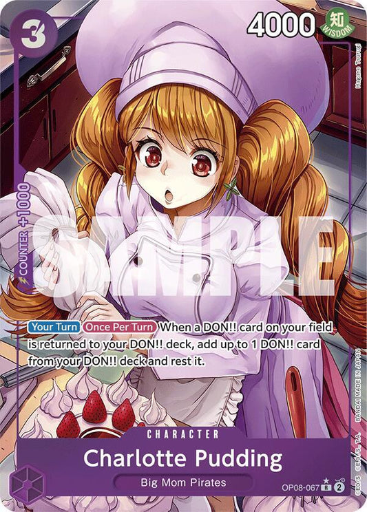 Charlotte Pudding (Parallel Alternate Art) [OP08-067] OP08 - Two Legends