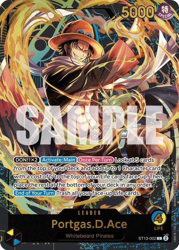 Portgas.D.Ace [ST13-002] Premium Card Collection - Leader Collection
