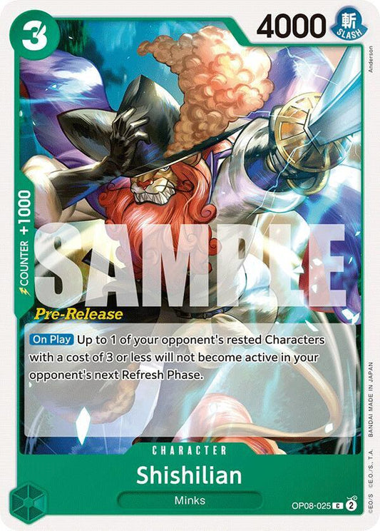Shishilian [OP08-025] OP08 Two Legends - Pre-release Pack