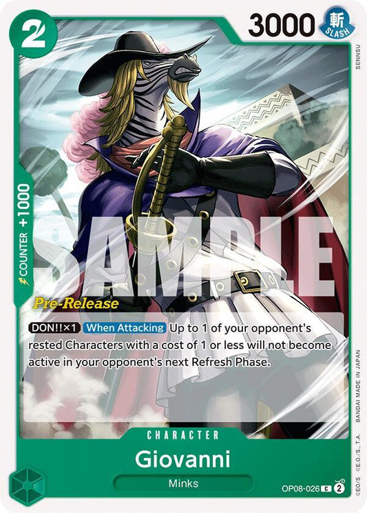 Giovanni [OP08-026] OP08 Two Legends - Pre-release Pack