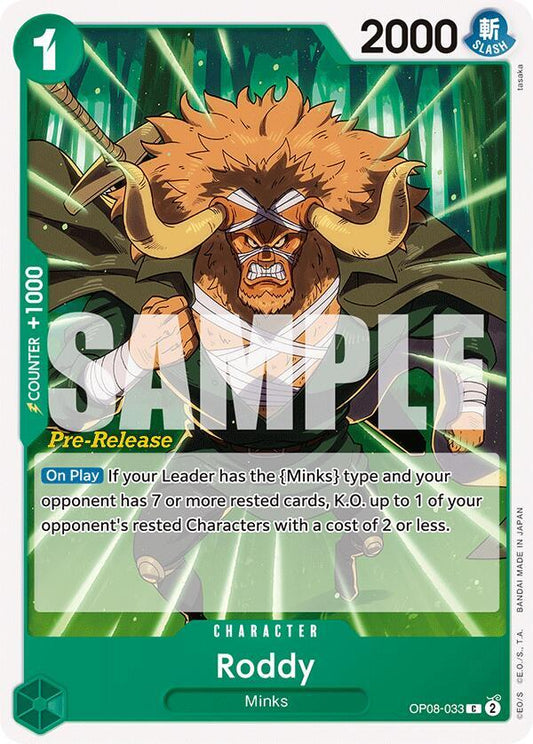 Roddy [OP08-033] OP08 Two Legends - Pre-release Pack