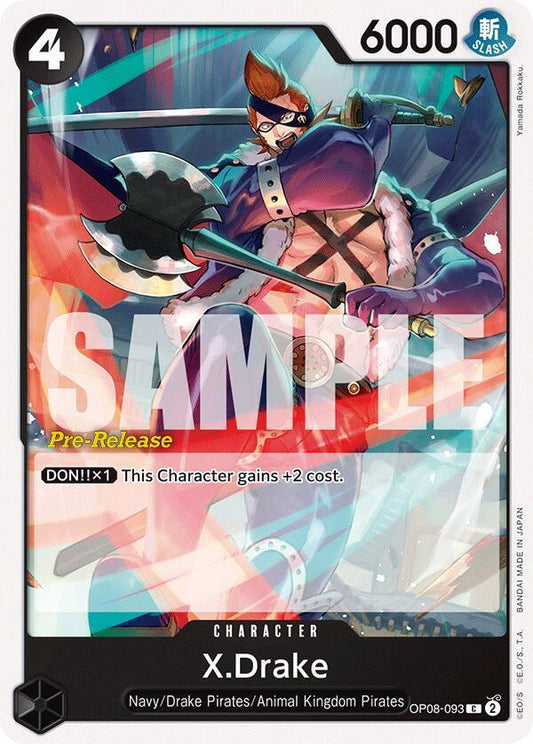 X.Drake [OP08-093] OP08 Two Legends - Pre-release Pack