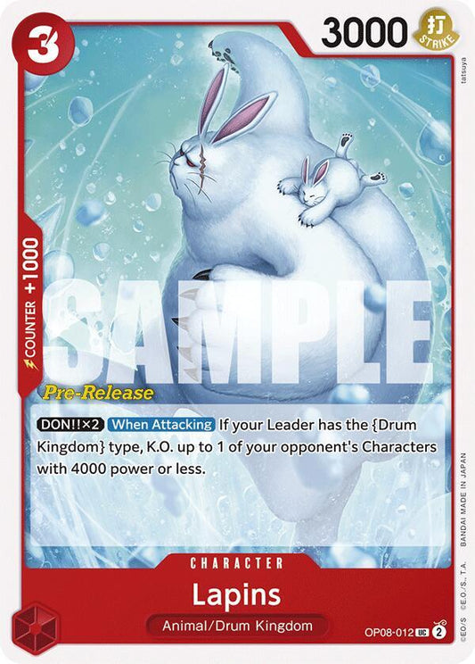Lapins [OP08-012] OP08 Two Legends - Pre-release Pack