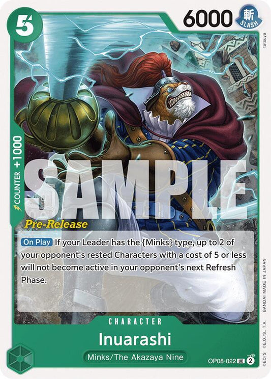 Inuarashi [OP08-022] OP08 Two Legends - Pre-release Pack