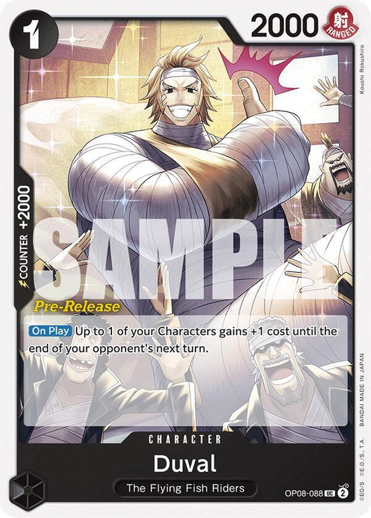 Duval [OP08-088] OP08 Two Legends - Pre-release Pack