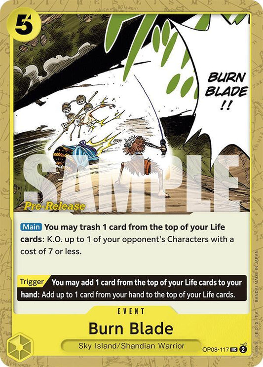 Burn Blade [OP08-117] OP08 Two Legends - Pre-release Pack