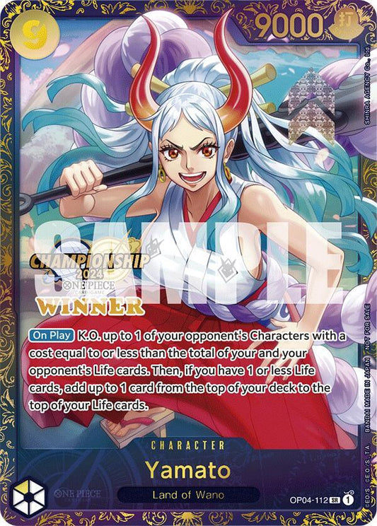 Yamato [OP04-112] Championship 2024 1st Place Trophy Card
