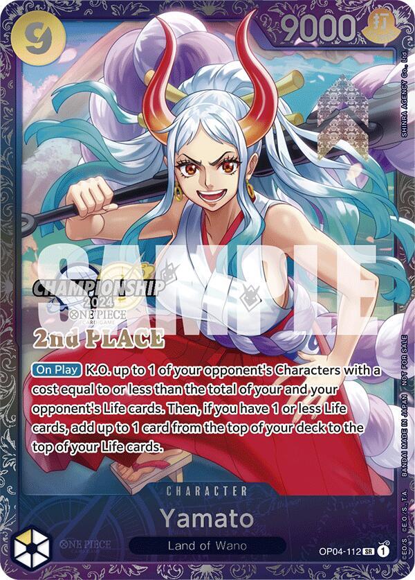 Yamato [OP04-112] Championship 2024 2nd Place Trophy Card
