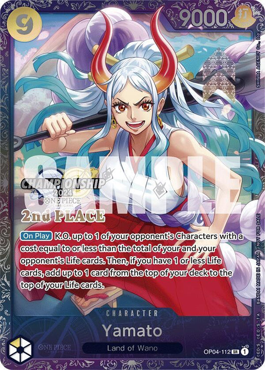 Yamato [OP04-112] Championship 2024 2nd Place Trophy Card