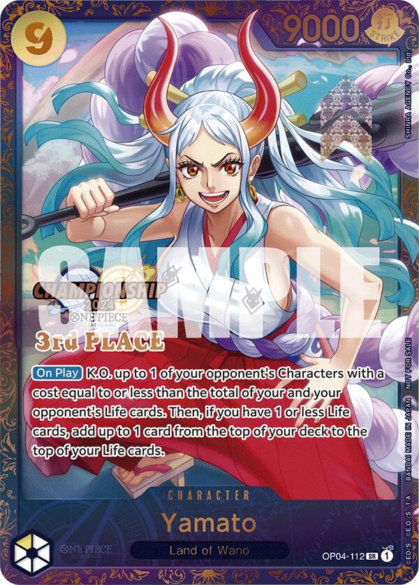 Yamato [OP04-112] Championship 2024 3rd Place Trophy Card