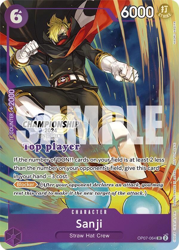 Sanji [OP07-064] Championship 2024 Top Players Pack Sep-Oct
