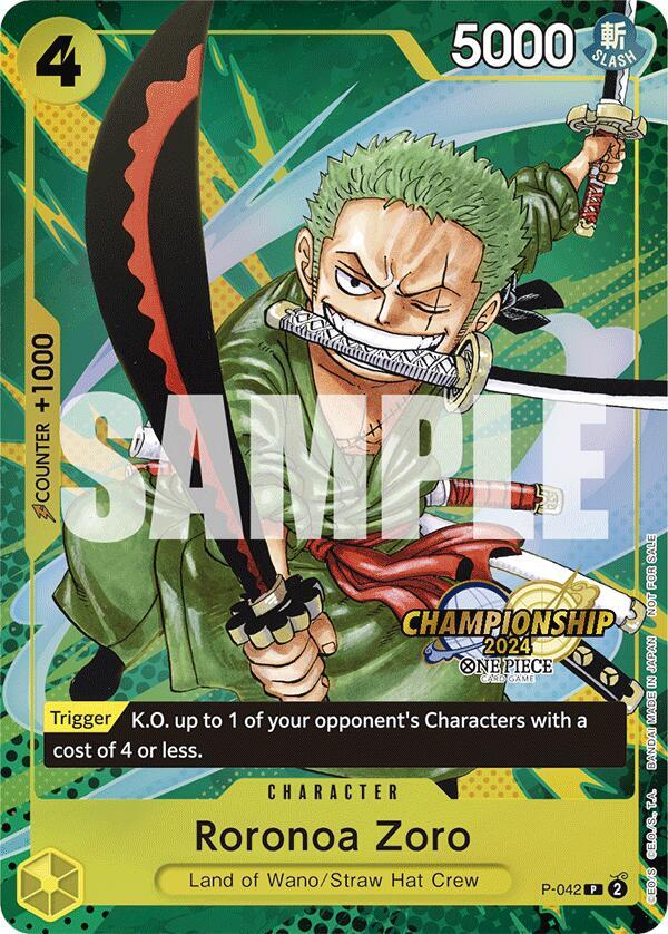 Roronoa Zoro [P-042] Championship 2024 Event Pack