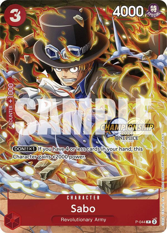 Sabo [P-044] Championship 2024 Event Pack