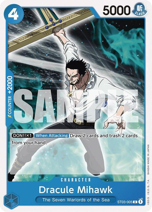 Dracule Mihawk [ST03-005] Starter Deck 17 - BLUE Donquixote Doflamingo