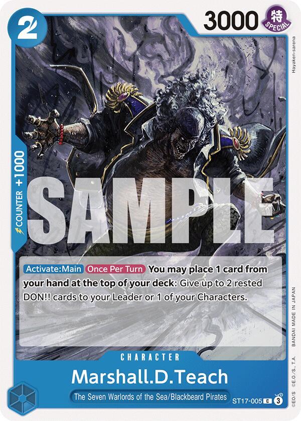 Marshall.D.Teach [ST17-005] Starter Deck 17 - BLUE Donquixote Doflamingo
