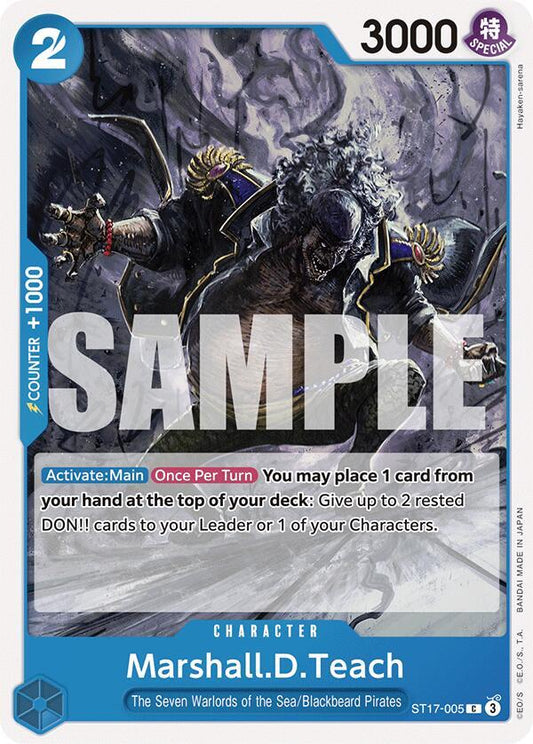 Marshall.D.Teach [ST17-005] Starter Deck 17 - BLUE Donquixote Doflamingo