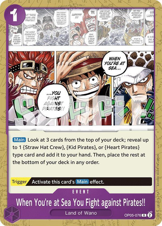 When You're at Sea You Fight against Pirates!! [OP05-076] Starter Deck 18 - PURPLE Monkey.D.Luffy