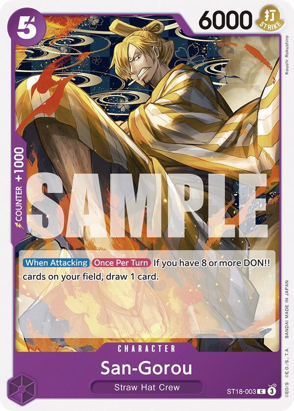 San-Gorou [ST18-003] Starter Deck 18 - PURPLE Monkey.D.Luffy
