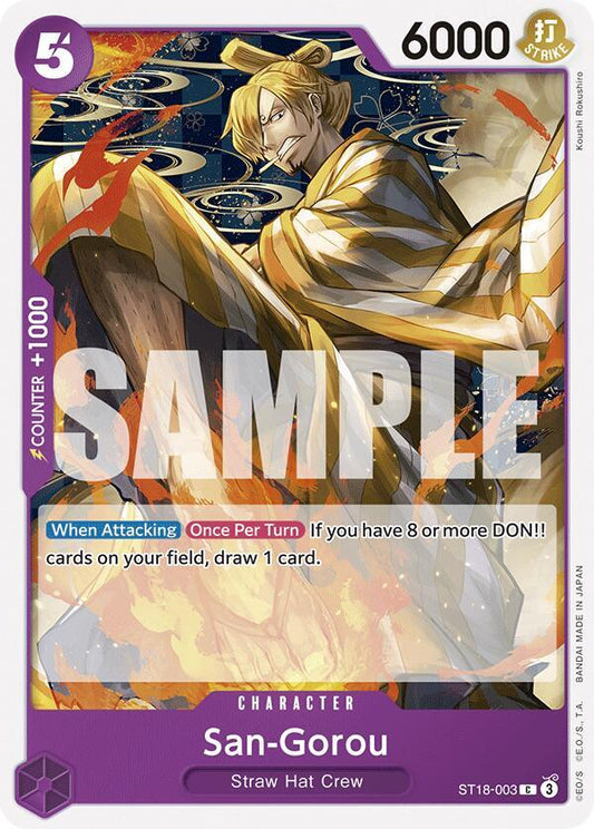 San-Gorou [ST18-003] Starter Deck 18 - PURPLE Monkey.D.Luffy