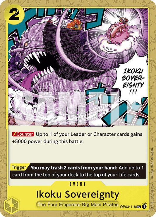 Ikoku Sovereignty [OP03-118] Starter Deck 20 - YELLOW Charlotte Katakuri