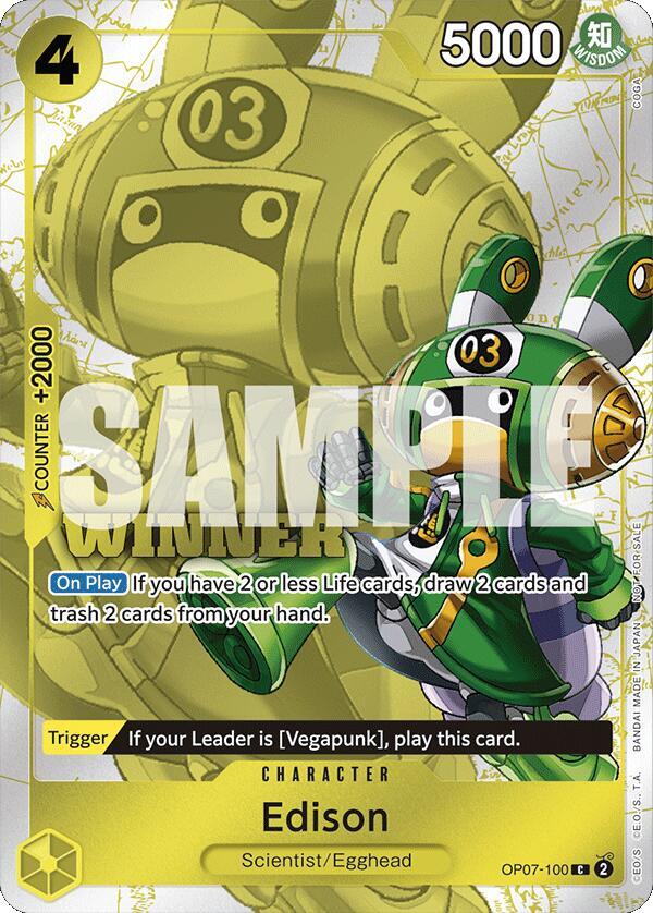 Edison [OP07-100] Tournament Pack 2024 Oct-Dec Winner