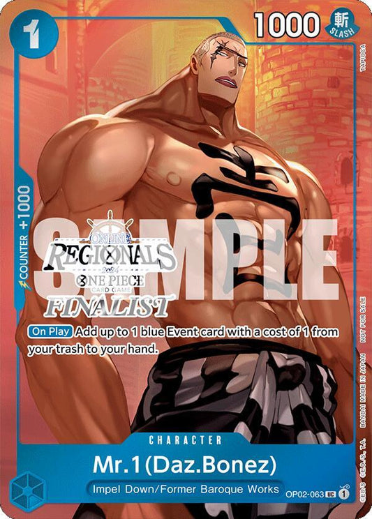 Mr.1(Daz.Bonez) [OP02-063] Online Regional 2024 Vol. 3 Finalist Pack