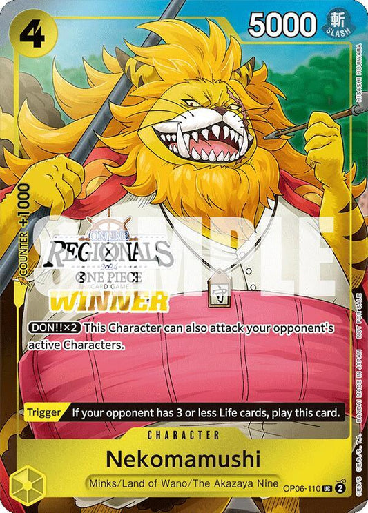 Nekomamushi [OP06-110] Online Regional 2024 Vol. 3 Winner Pack