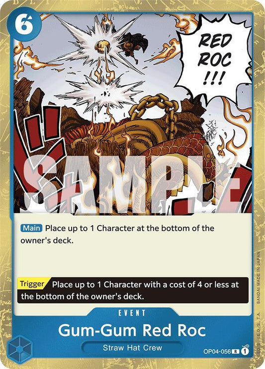 Gum-Gum Red Roc (Jolly Roger Foil) [OP04-056] PRB01 - The Best