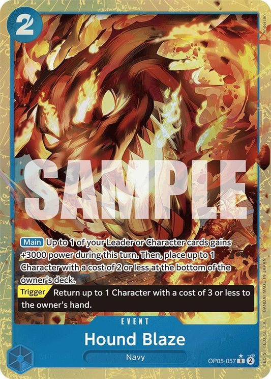 Hound Blaze (Parallel Alternate Art) [OP05-057] PRB01 - The Best