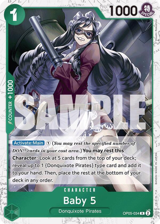 Baby 5 (Jolly Roger Foil) [OP05-034] PRB01 - The Best