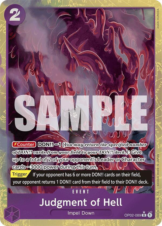 Hell's Judgement (Parallel Alternate Art) [OP02-089] PRB01 - The Best