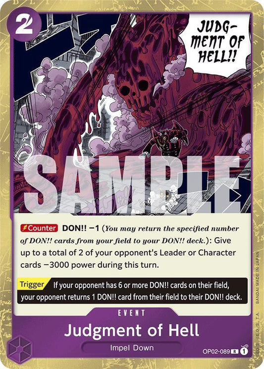 Hell's Judgement (Jolly Roger Foil) [OP02-089] PRB01 - The Best