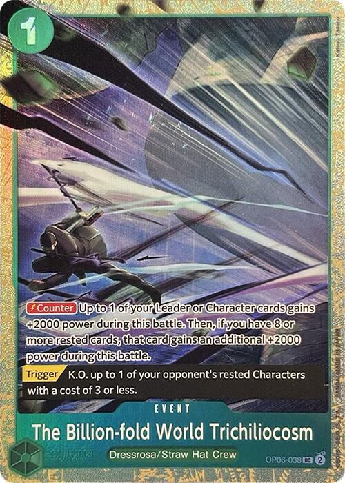 The Billion-Fold World Trichiliocosm [OP06-038] Premium Card Collection - Best Selection Vol. 2