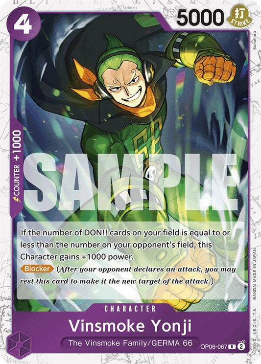 Vinsmoke Yonji (Jolly Roger Foil) [OP06-067] PRB01 - The Best
