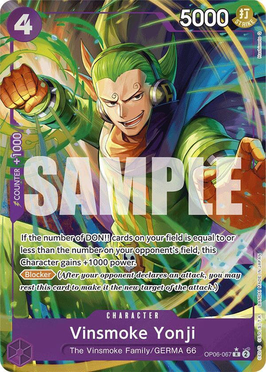 Vinsmoke Yonji (Parallel Alternate Art) [OP06-067] PRB01 - The Best