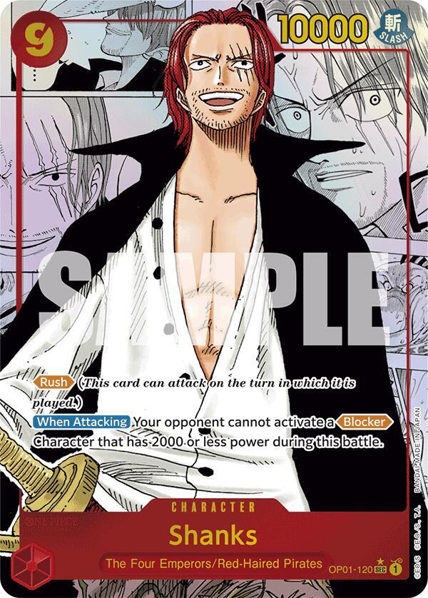 Shanks (Manga Rare) [OP01-120] PRB01 - The Best