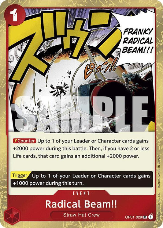 Radical Beam!! (Jolly Roger Foil) [OP01-029] PRB01 - The Best