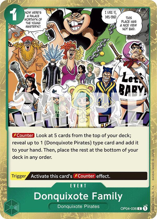 Donquixote Family (Jolly Roger Foil) [OP04-036] PRB01 - The Best